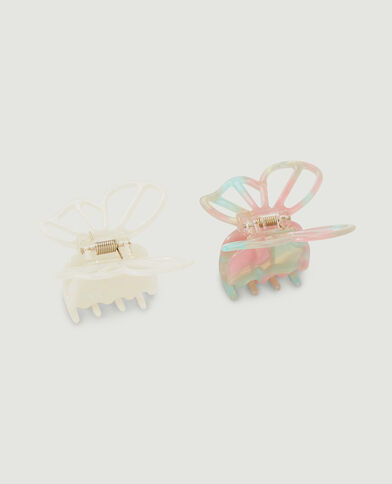 Lot de 2 pinces papillon blanc - Pimkie