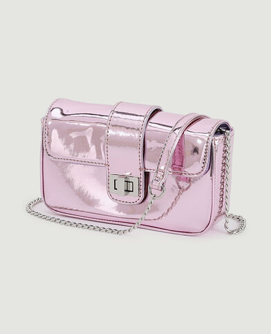 Petit sac boxy effet miroir rose clair - Pimkie