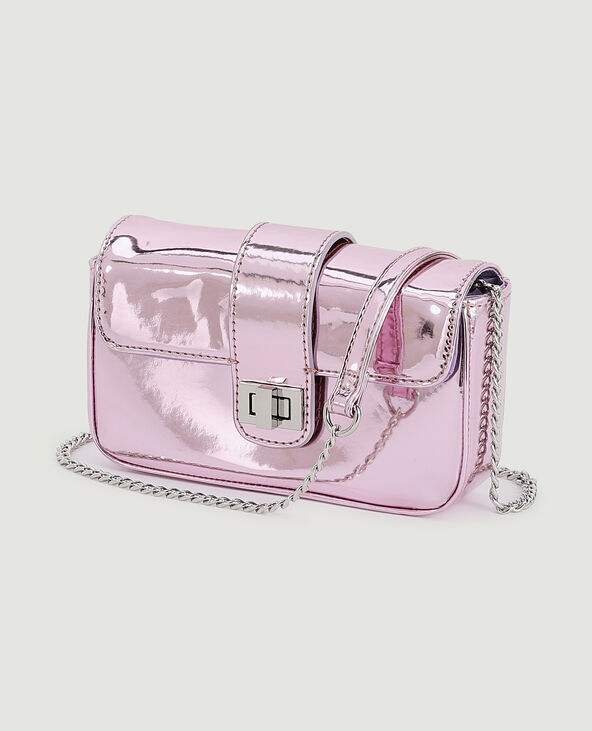 Petit sac boxy effet miroir rose clair - Pimkie