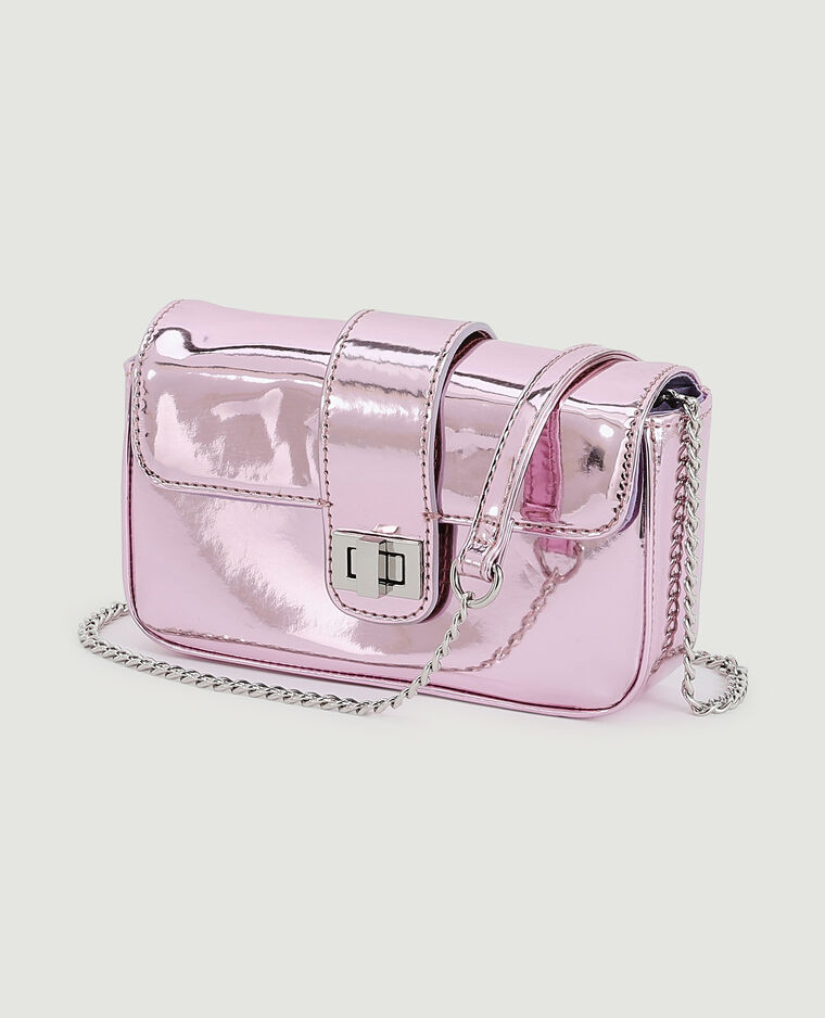 Petit sac boxy effet miroir rose clair - Pimkie