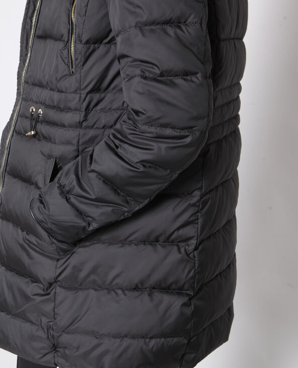Parka longue à capuche fourrée noir - Pimkie