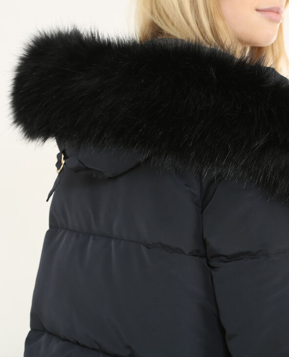 Doudoune à capuche noir - Pimkie