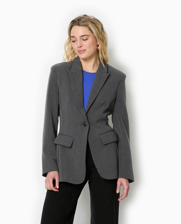 Veste blazer cintrée gris - Pimkie