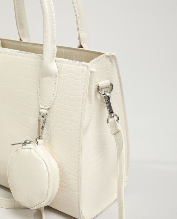 Sac à main croco rose clair - Pimkie