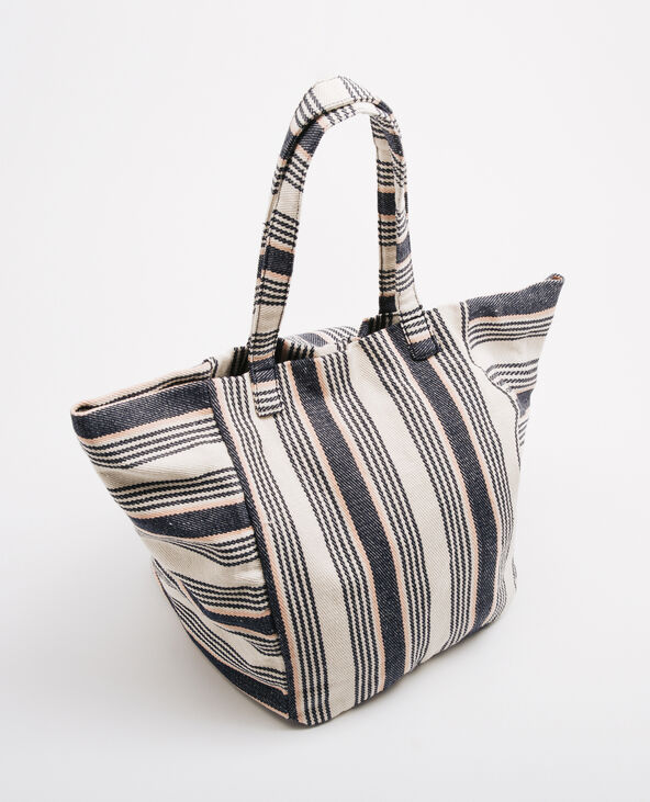 Sac cabas en toile bleu marine - Pimkie