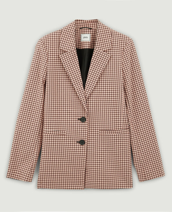 Blazer à carreaux lilas - Pimkie