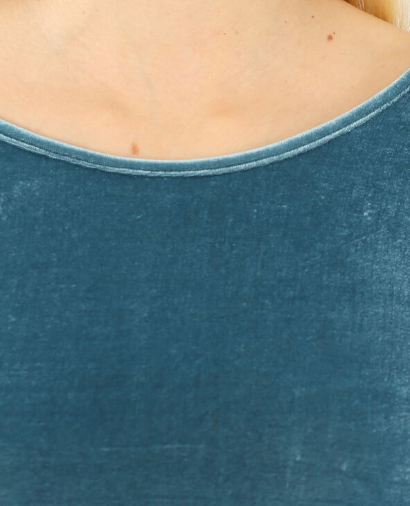 Robe velours bleu foncé - Pimkie