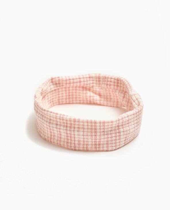 Lot de 2 bandeaux en maille côtelée rose - Pimkie