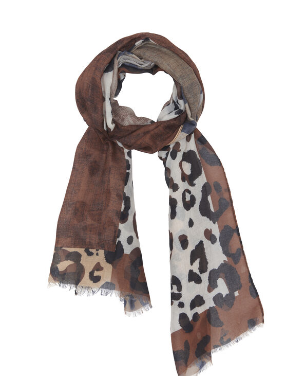 Foulard en maille douce marron - Pimkie