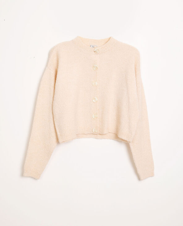 Gilet col rond rose clair - Pimkie