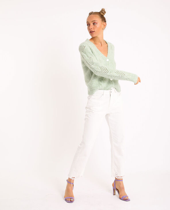Gilet torsadé vert clair - Pimkie
