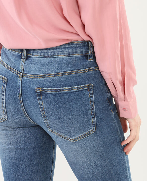 Jean skinny 7/8 fentes chevilles bleu marine - Pimkie