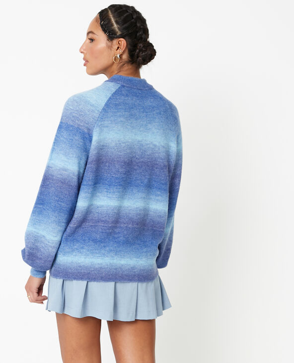 Pull en maille effet dégradé bleu - Pimkie
