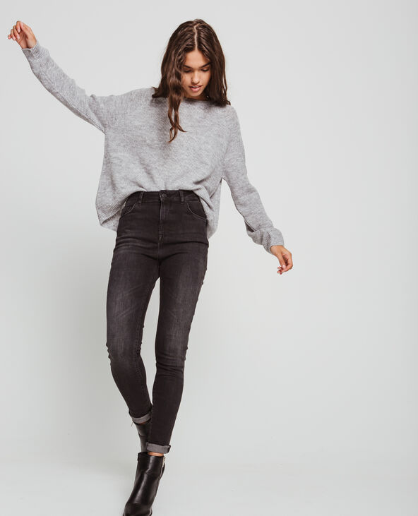 Jean skinny à bandes noir - Pimkie