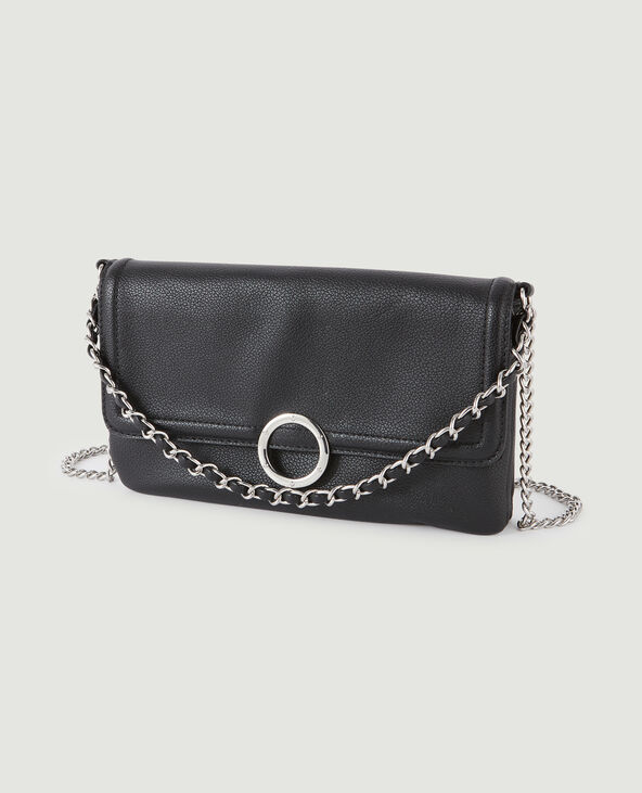 Sac pochette avec chaines noir - Pimkie