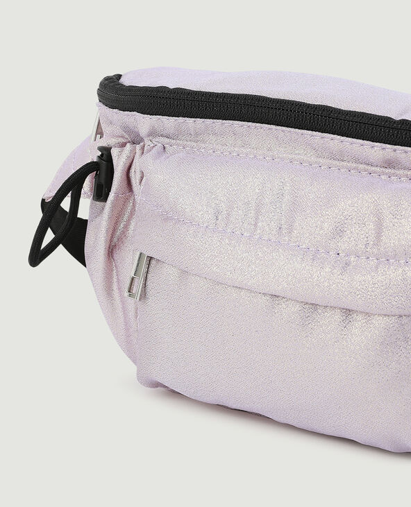 Sac banane multipoche métallisé lilas - Pimkie