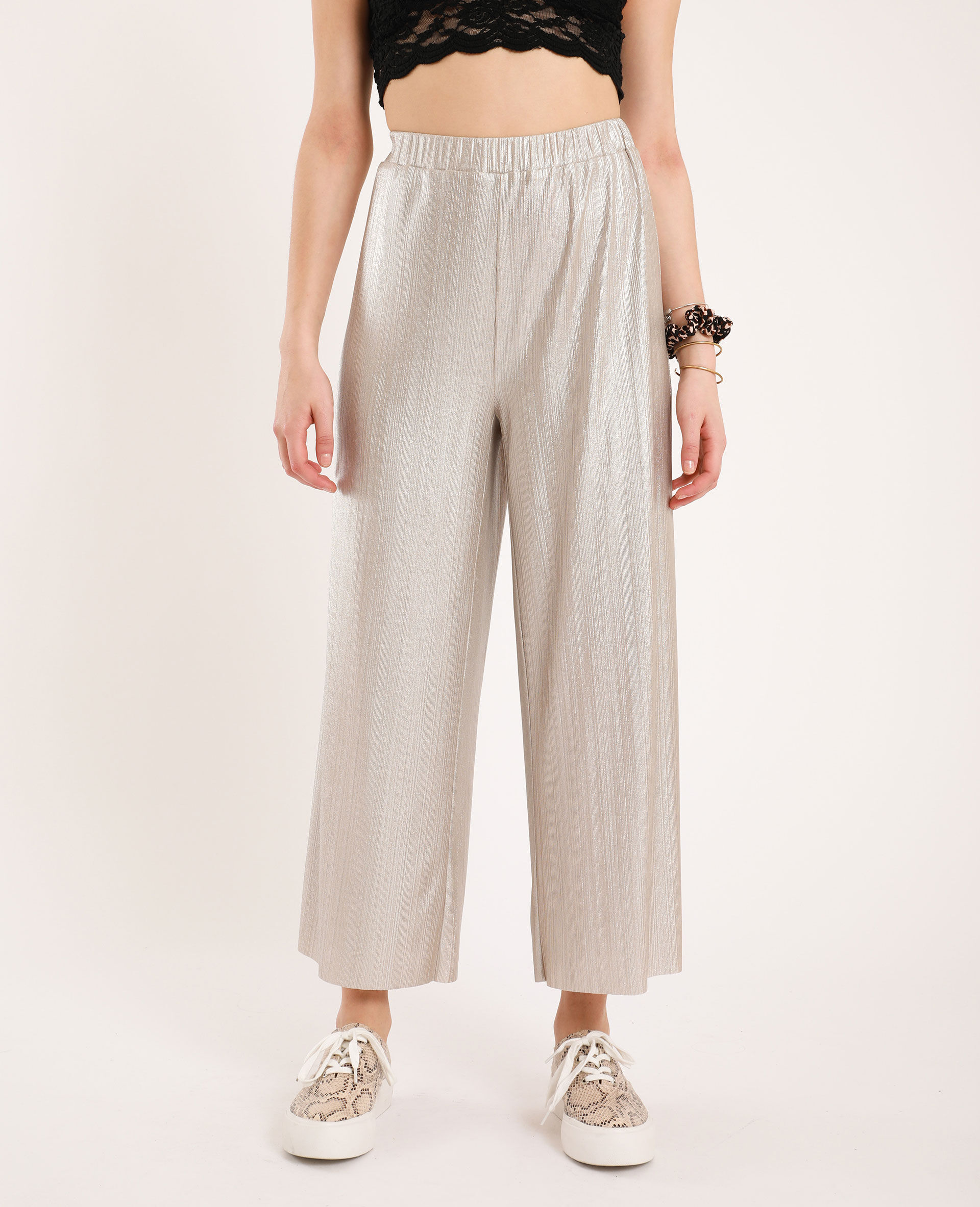 Pantalon à jambes larges Jaune - 141096062A00 | Pimkie