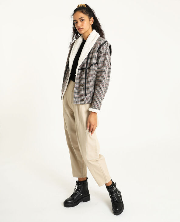 Pantalon slouchy en jean écru - Pimkie