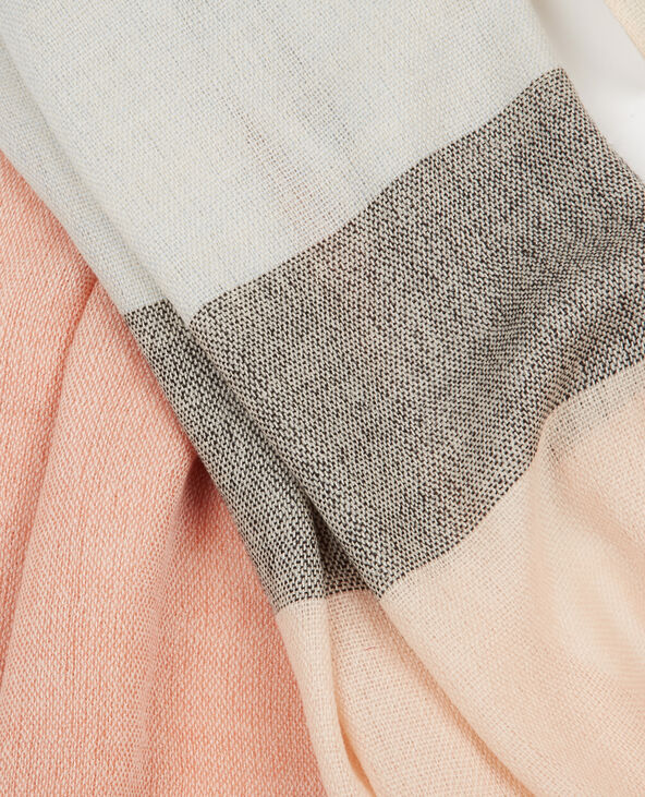Echarpe fine multicolore rose clair - Pimkie