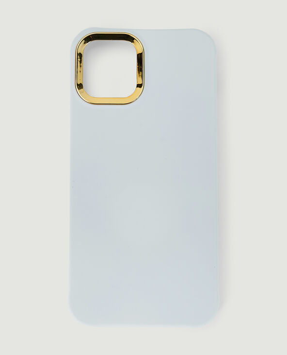 Coque iPhone contour doré écru - Pimkie