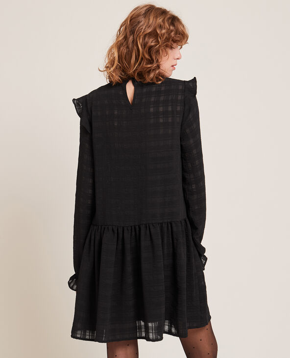Robe housse détails brodés noir - Pimkie