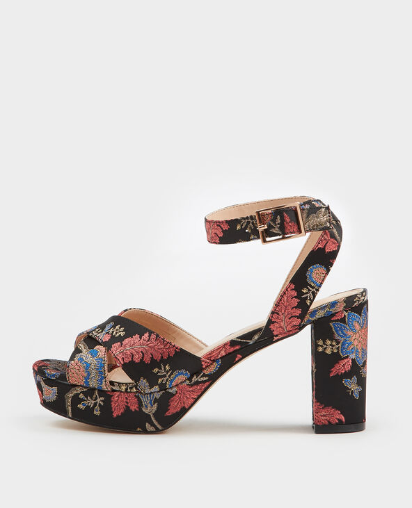 Sandales esprit brocard noir - Pimkie