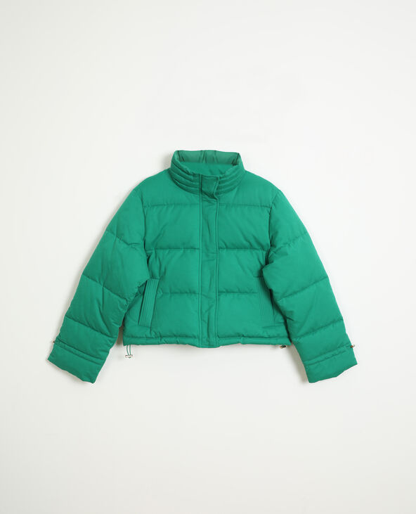 Doudoune col montant vert foncé - Pimkie