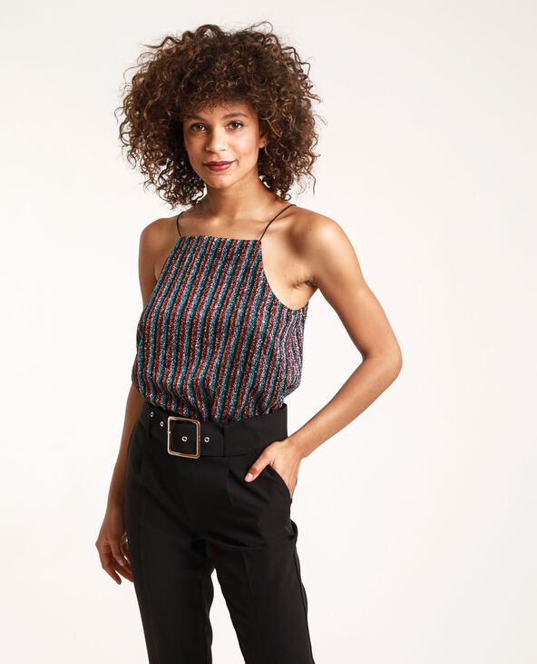 Top pailleté issu de la collab Stéphanie Durant x Pimkie noir - Pimkie