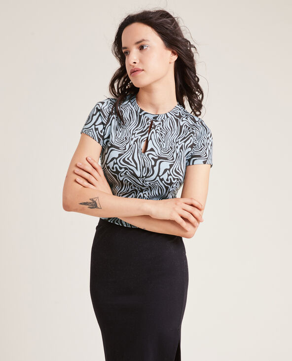 Top en maille bleu clair - Pimkie