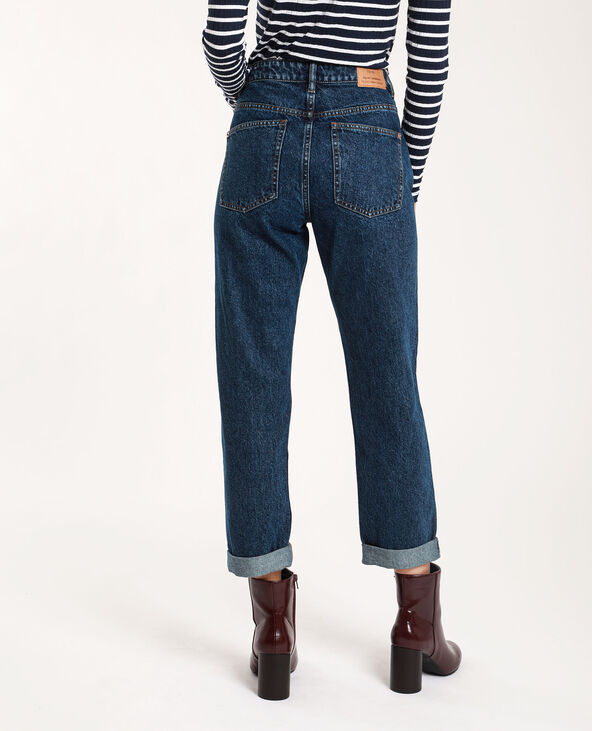 Jean mom high waist bleu marine - Pimkie