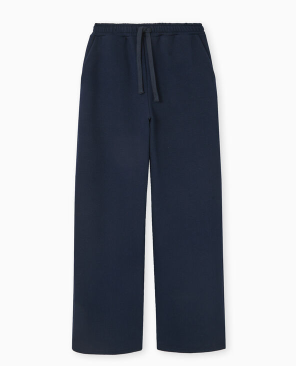 Pantalon de jogging droit et épais bleu marine - Pimkie