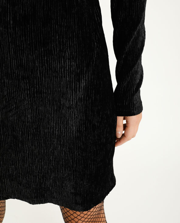 Robe en velours noir - Pimkie