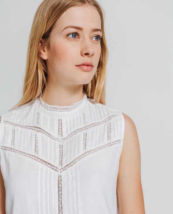 Top en dentelle blanc - Pimkie