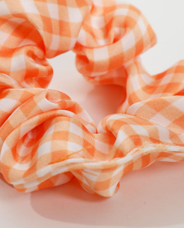 Chouchou vichy orange - Pimkie
