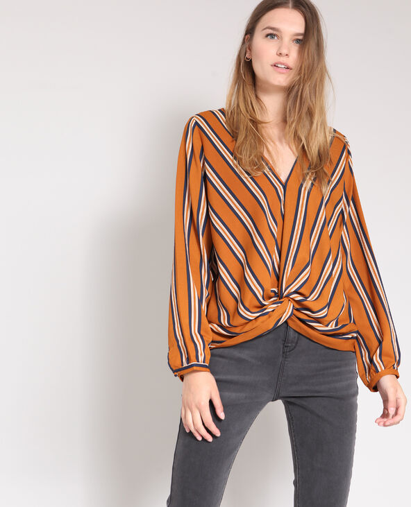 Blouse à rayures jaune - Pimkie