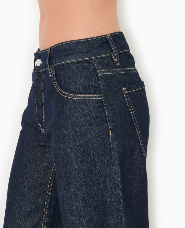 Jean wide taille basse bleu - Pimkie