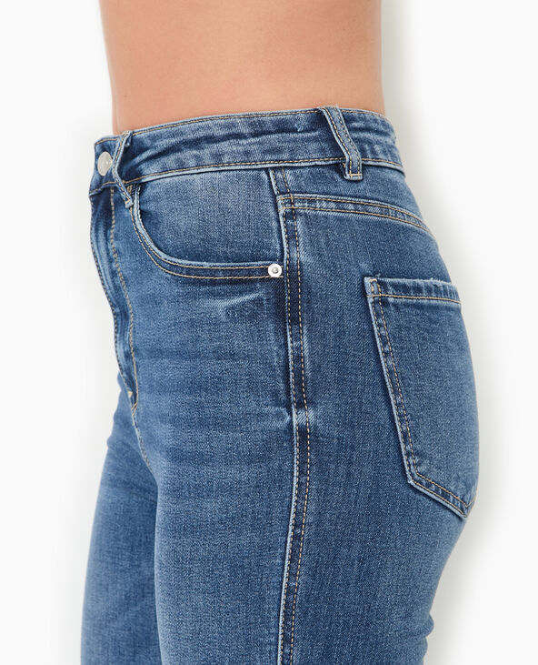 Jean flare taille haute bleu foncé - Pimkie