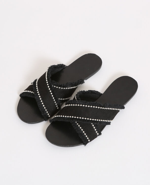 Sandales plates noir - Pimkie