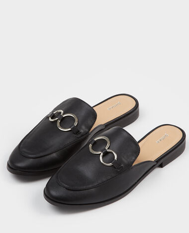 Mules style mocassins noir - Pimkie