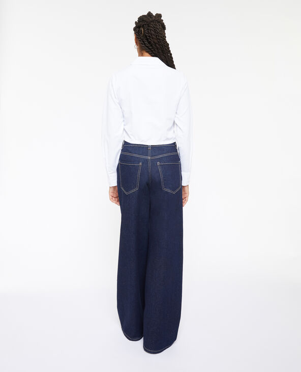 Jean wide taille haute bleu - Pimkie