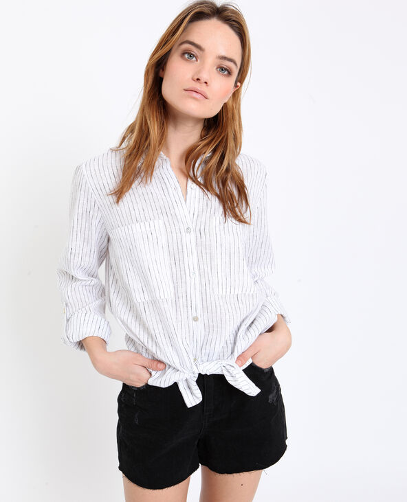 Chemise à rayures blanc - Pimkie