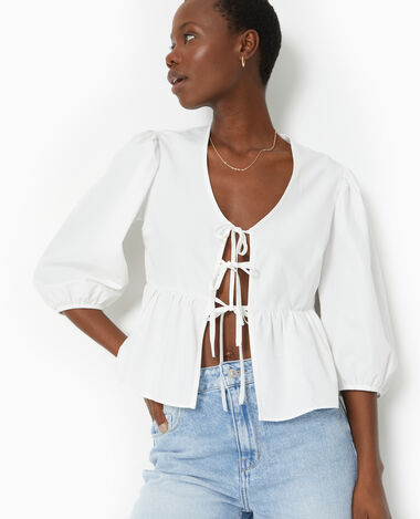 Blouse Chemisier et Chemise Femme Blanche Longue Noire Pimkie
