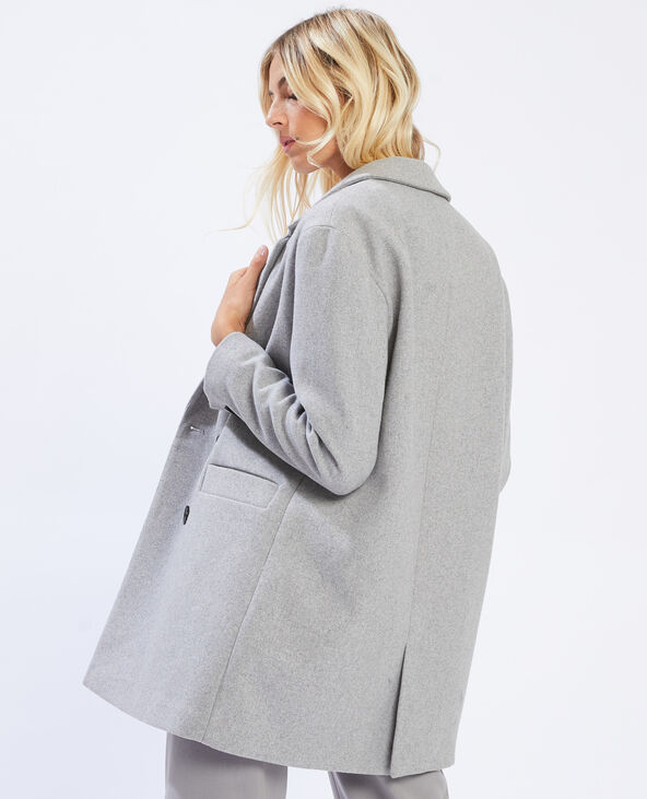 Manteau droit gris deals