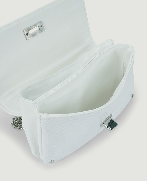 Sac pochette avec chaine blanc - Pimkie