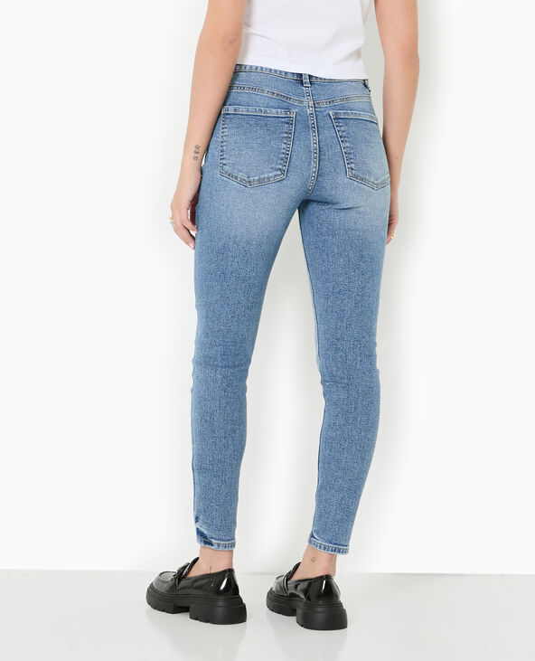 Jean skinny taille haute bleu foncé - Pimkie