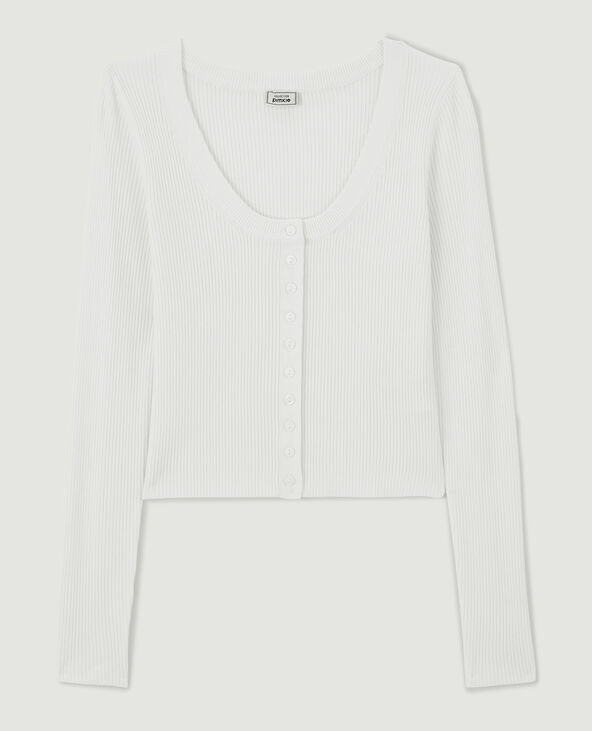 Gilet court blanc - Pimkie