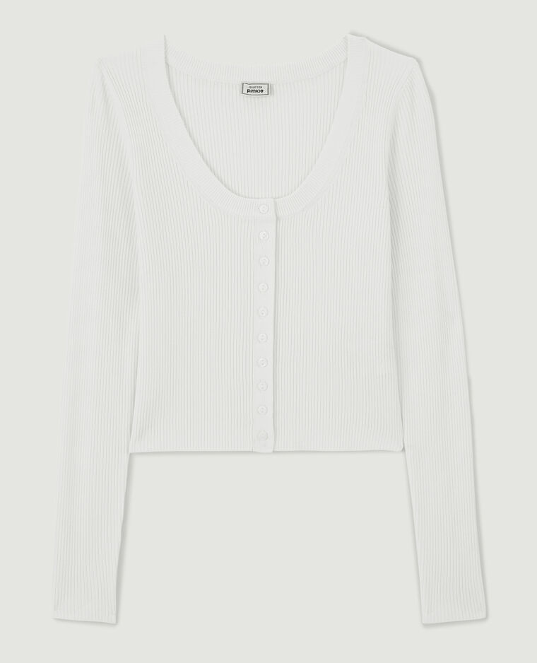 Gilet court blanc - Pimkie