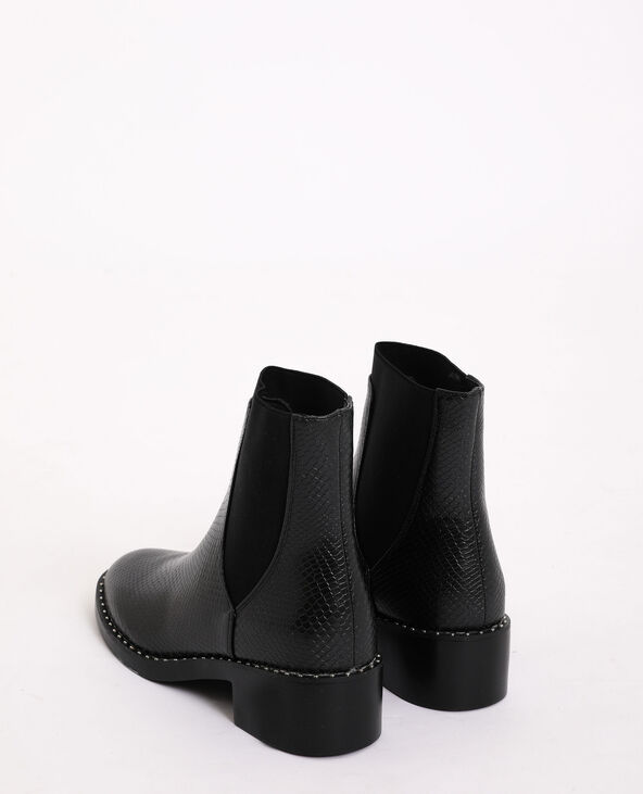 Bottines plates croco cheap