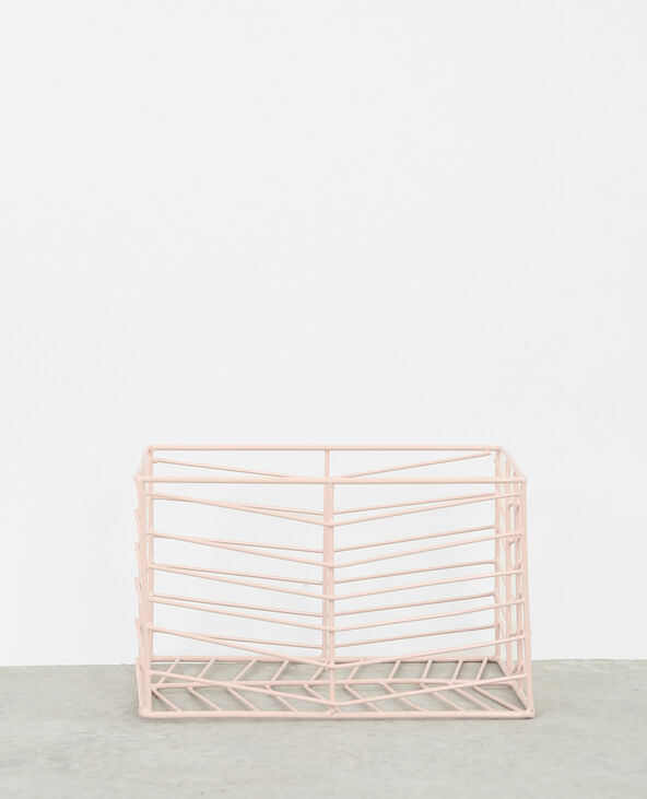 Petit panier grillagé rose clair - Pimkie
