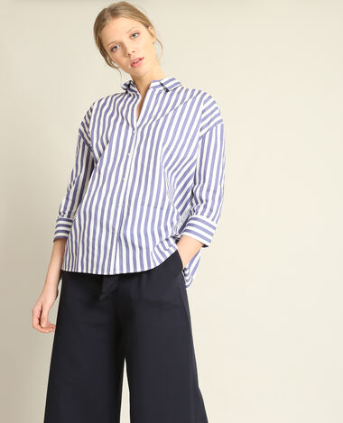 Chemise à rayures bleu clair - Pimkie
